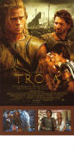 Troja 2004 poster Brad Pitt Eric Bana Orlando Bloom Wolfgang Petersen Svärd och sandal