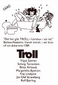 Troll 1971 poster Solveig Ternström Börje Ahlstedt Margaretha Byström Vilgot Sjöman Konstaffischer