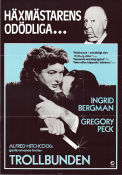 Trollbunden 1945 poster Ingrid Bergman Gregory Peck Michael Chekhov Alfred Hitchcock