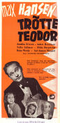 Trötte Teodor 1945 poster Max Hansen Anders Henrikson