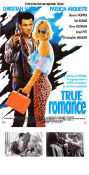 True Romance 1993 poster Christian Slater Patricia Arquette Dennis Hopper Tony Scott Kultfilmer