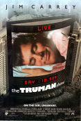 The Truman Show 1998 poster Jim Carrey Ed Harris Laura Linney Peter Weir