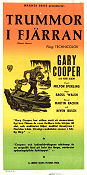 Trummor i fjärran 1951 poster Gary Cooper Raoul Walsh