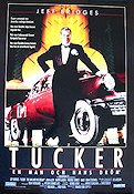 Tucker the Man and His Dreams 1988 poster Jeff Bridges Francis Ford Coppola Bilar och racing