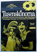 Tusenskönorna 1966 poster Vera Chytilova Filmen från: Czechoslovakia