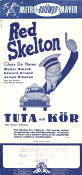 Tuta och kör 1950 poster Red Skelton Gloria DeHaven Walter Slezak Jack Donohue Bilar och racing