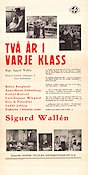Två år i varje klass 1938 poster Björn Berglund Frithiof Hedvall Sigurd Wallén Skola