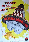 Två glada sjömän i Rio 1947 poster Bing Crosby Bob Hope Dorothy Lamour Norman Z McLeod Musikaler