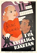 Två lyckliga hjärtan 1931 poster Raymond Cordy René Clair