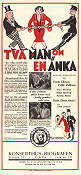 Två man om en änka 1933 poster Gösta Ekman Tollie Zellman Thor Modéen