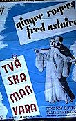 Två ska man vara 1939 poster Ginger Rogers Fred Astaire Dans