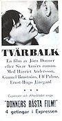 Tvärbalk 1967 poster Harriet Andersson Ernst-Hugo Järegård Jörn Donner
