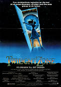 The Twilight Zone 1983 poster Dan Aykroyd Albert Brooks John Lithgow John Landis Från TV