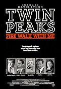 Twin Peaks Fire Walk with Me 1992 poster Kyle MacLachlan Sheryl Lee David Lynch Från TV