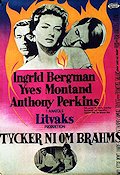 Tycker ni om Brahms 1961 poster Ingrid Bergman Yves Montand Anthony Perkins