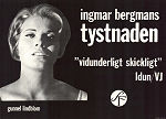 Tystnaden 1963 poster Ingrid Thulin Gunnel Lindblom Ingmar Bergman