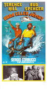 Udda eller jämnt 1978 poster Terence Hill Bud Spencer Sergio Corbucci Fiskar och hajar Skepp och båtar