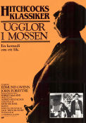 Ugglor i mossen 1955 poster John Forsythe Shirley MacLaine Edmund Gwenn Alfred Hitchcock