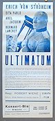 Ultimatum 1939 poster Erich von Stroheim