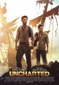 Uncharted 2022 poster Tom Holland Mark Wahlberg Antonio Banderas Ruben Fleischer