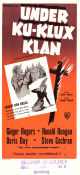 Under Ku-Klux-Klan 1951 poster Ginger Rogers Ronald Reagan Doris Day Stuart Heisler