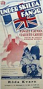 Under skilda fanor 1936 poster Ronald Colman Claudette Colbert