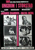 Ungdom i storstad 1960 poster Jacques Charrier Macha Meril Franca Bettoia Gérard Oury