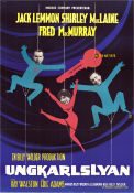 Ungkarlslyan 1960 poster Jack Lemmon Shirley MacLaine Fred MacMurray Billy Wilder