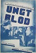 Ungt blod 1937 poster Sonja Wigert Norge