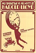 Upp genom luften 1923 poster Harold Lloyd Mildred Davis Bill Strother Fred C Newmeyer Hitta mer: Silent movie Klockor