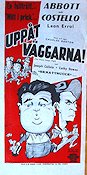 Uppåt väggarna 1948 poster Abbott and Costello