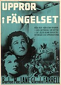 Uppror i fängelset 1938 poster Barton MacLane Glenda Farrell Paul Hurst Arthur Lubin Poliser