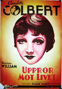 Uppror mot livet 1934 poster Claudtte Colbert John M Stahl