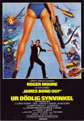 Ur dödlig synvinkel 1981 poster Roger Moore Carole Bouquet Topol John Glen