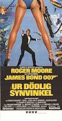 Ur dödlig synvinkel 1981 poster Roger Moore Carole Bouquet Topol John Glen