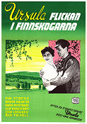 Ursula flickan i Finnskogarna 1953 poster Eva Stiberg Birger Malmsten Naima Wifstrand Ivar Johansson Berg