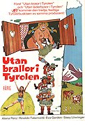 Utan brallor i Tyrolen 1974 poster Alena Penz Franz Josef Gottlieb