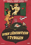 Utan läderbyxor i Tyrolen 1974 poster Elisabeth Volkmann Sigi Rothemund