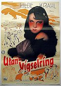 Utan vigselring 1939 poster Hilde Krahl Eric Rohman art