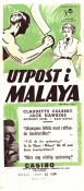 Utpost i Malaya 1952 poster Claudette Colbert Ken Annakin