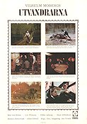 Utvandrarna 1971 poster Max von Sydow Liv Ullmann Eddie Axberg Monica Zetterlund Allan Edwall Hans Alfredson Pierre Lindstedt Jan Troell Text: Vilhelm Moberg