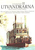 Utvandrarna 1971 poster Max von Sydow Liv Ullmann Eddie Axberg Monica Zetterlund Allan Edwall Hans Alfredson Pierre Lindstedt Jan Troell Text: Vilhelm Moberg Skepp och båtar