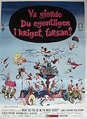 Va gjorde du egentligen i kriget farsan 1966 poster James Coburn Dick Shawn Sergio Fantoni Blake Edwards