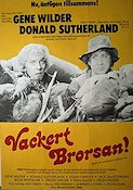 Vackert brorsan 1975 poster Gene Wilder Donald Sutherland