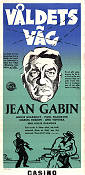 Våldets väg 1957 poster Jean Gabin Paul Frankeur Marcel Bozzuffi Gilles Grangier