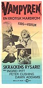 Vampyren en erotisk mardröm 1970 poster Ingrid Pitt Peter Cushing Roy Ward Baker Filmbolag: Hammer Films