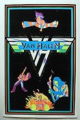 Van Halen sammetsaffisch 1981 poster Van Halen Rock och pop
