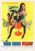 Vår man Flint 1966 poster James Coburn Lee J Cobb Gila Golan Daniel Mann Kultfilmer Agenter