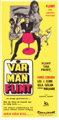 Vår man Flint 1966 poster James Coburn Lee J Cobb Gila Golan Daniel Mann Agenter