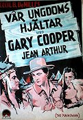 Vår ungdoms hjältar 1936 poster Gary Cooper Jean Arthur Cecil B DeMille